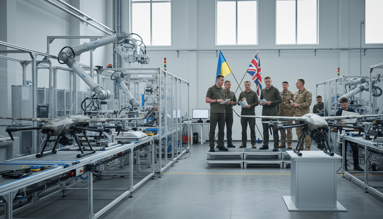 l'ukraine inaugure une nouvelle usine de drones en angleterre afin de garantir un approvisionnement sécurisé et renforcer les capacités de son armée.