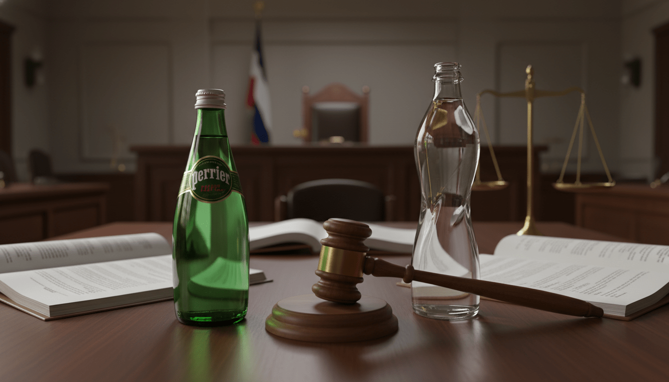 un concurrent de nestlé waters, propriétaire des marques perrier, contrex et vittel, saisit la justice pour contester l'utilisation de l'étiquette « eau naturelle » sur les eaux minérales, déclenchant une affaire juridique majeure.