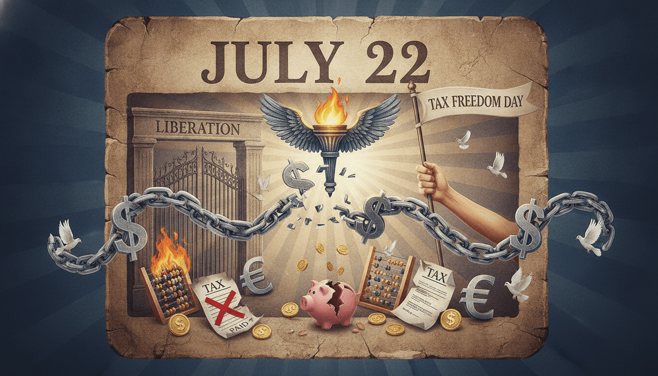 découvrez pourquoi le 22 juillet est le jour de libération fiscale, celui où vous commencez réellement à profiter de votre salaire après avoir payé vos impôts.