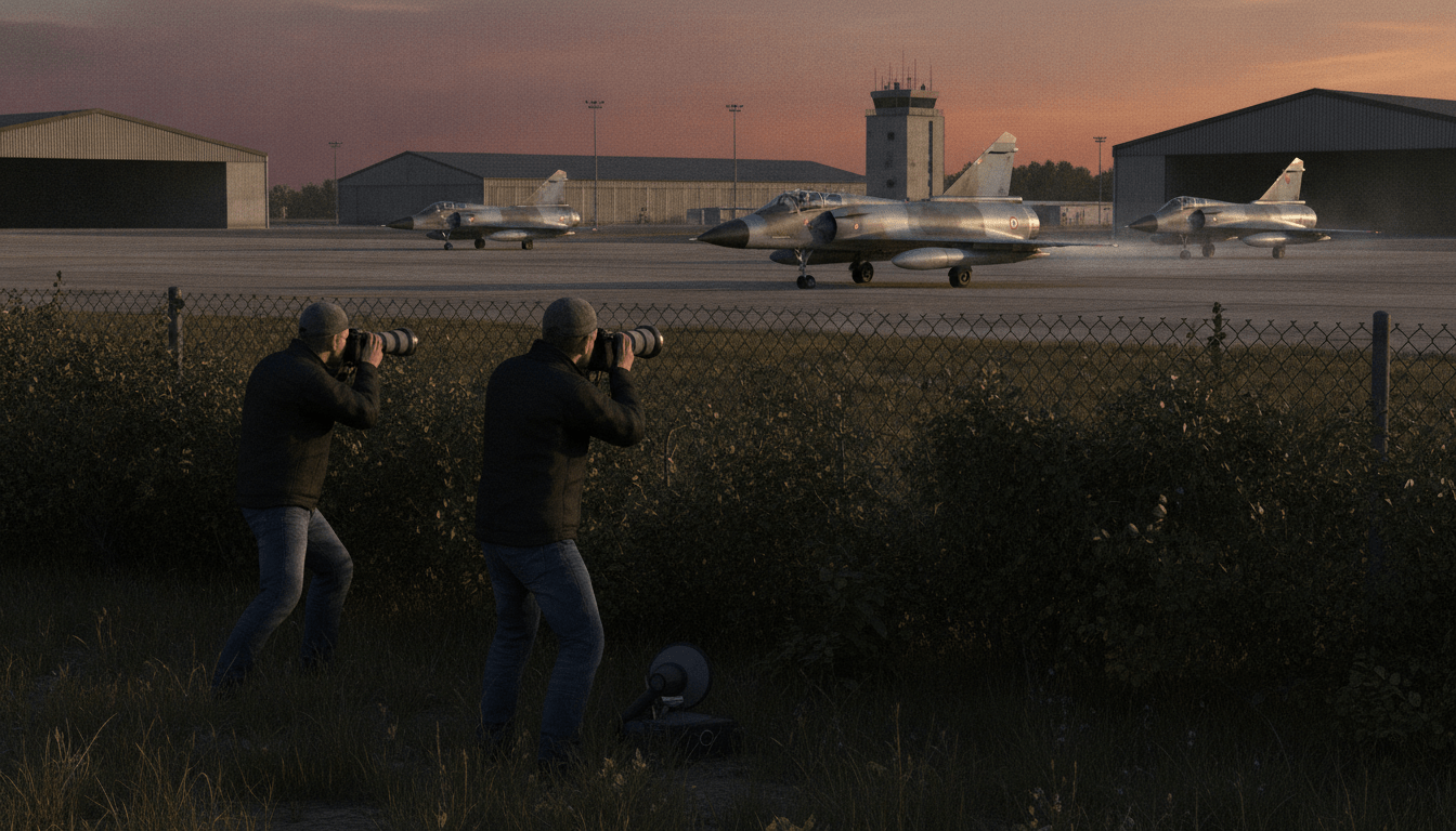 découvrez comment des agents russes ont été surpris en pleine surveillance des chasseurs français mirage 2000, révélant des enjeux de sécurité aérienne et d'espionnage militaire.