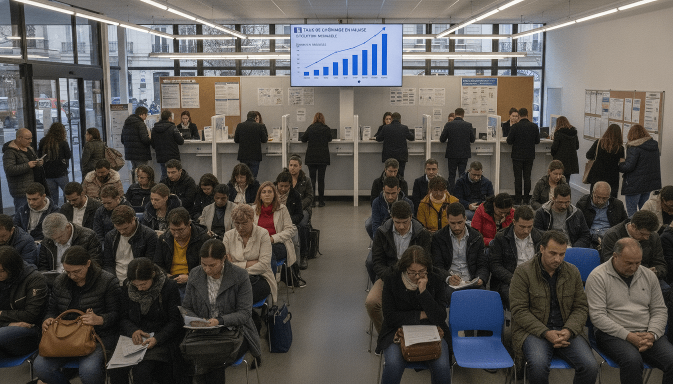 le taux de chômage en france atteint 8,3% au deuxième trimestre, marquant une augmentation préoccupante qui alerte sur la santé économique du pays.