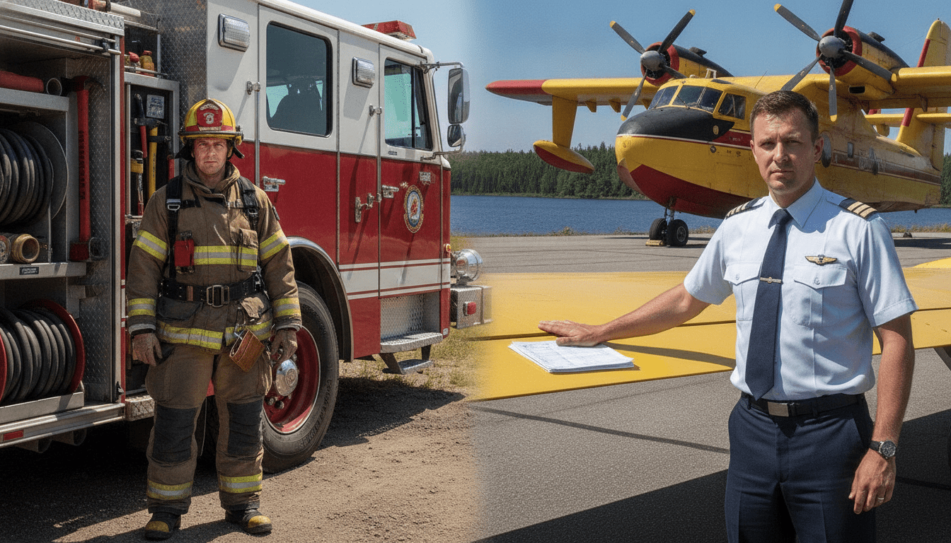 découvrez la vérité sur les salaires des pompiers et pilotes de canadair au canada, leurs revenus réels et indemnités souvent inférieures au smic horaire.