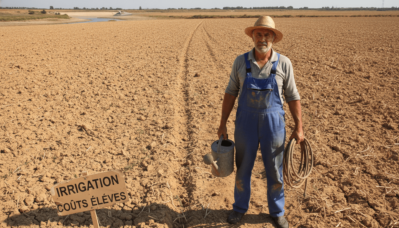 découvrez comment la sécheresse entraîne une hausse dramatique des charges pour les agriculteurs, atteignant jusqu'à 18 000 euros par mois, et impacte lourdement leur activité.