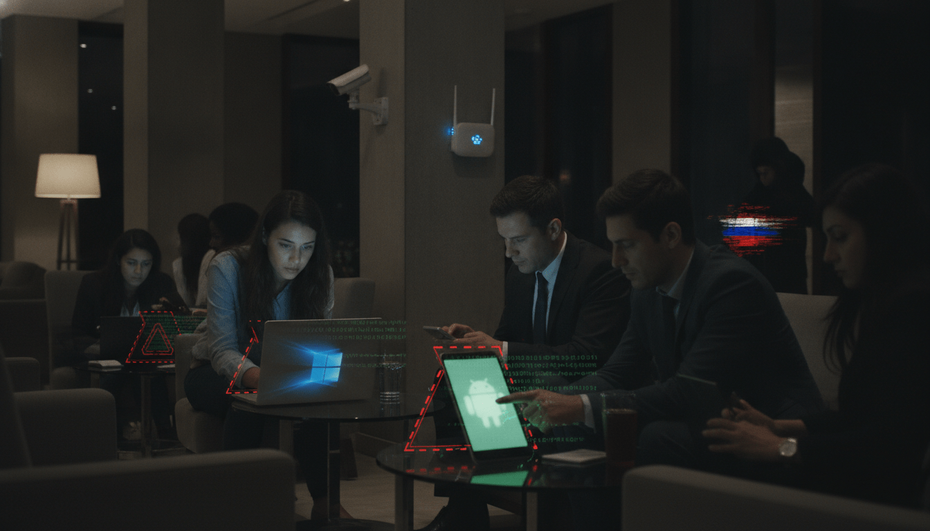découvrez comment une cyberattaque russe compromet les réseaux wi-fi d’hôtels, ciblant spécifiquement les utilisateurs windows et android, et apprenez à protéger vos données lors de vos voyages.