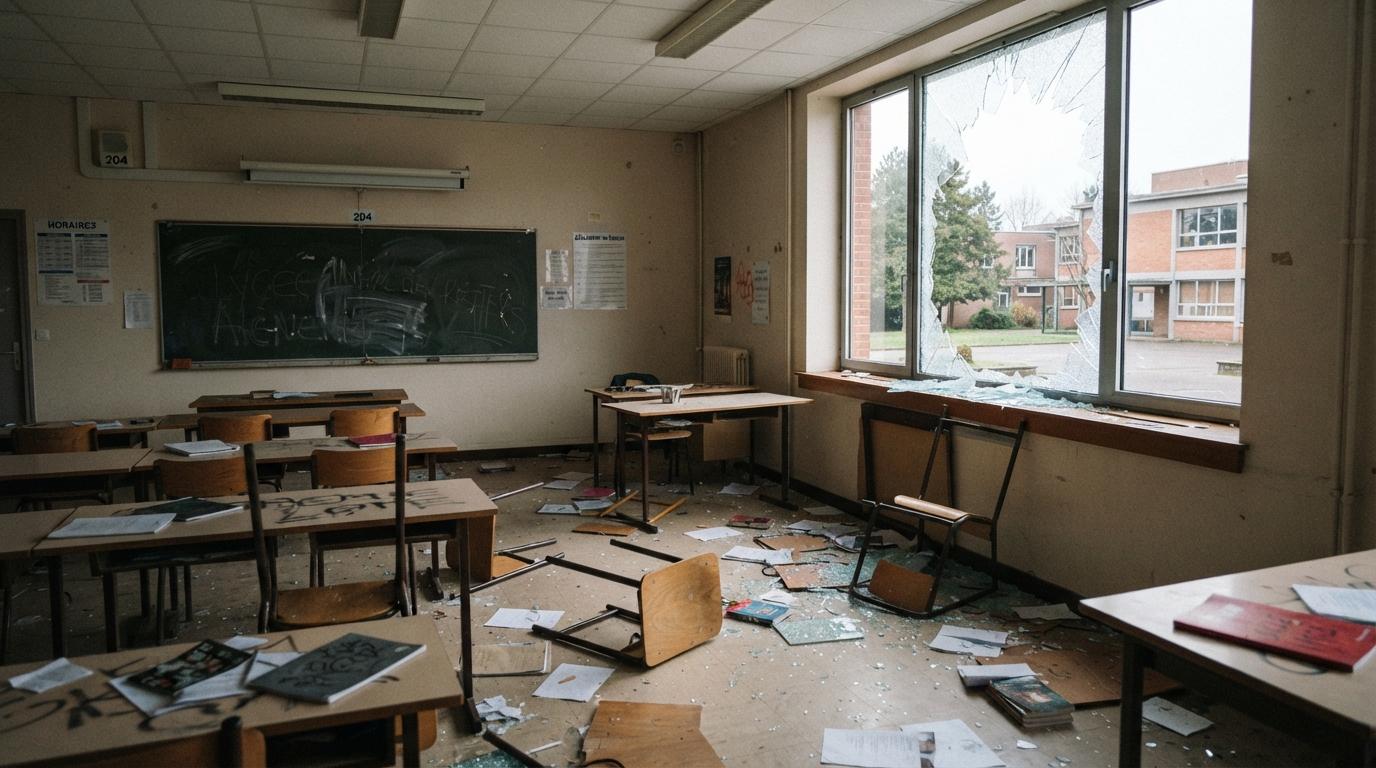 après les dégradations commises par des lycéens, edwige diaz (rn) s’oppose à ce que les contribuables paient la facture et réclame une autre prise en charge.